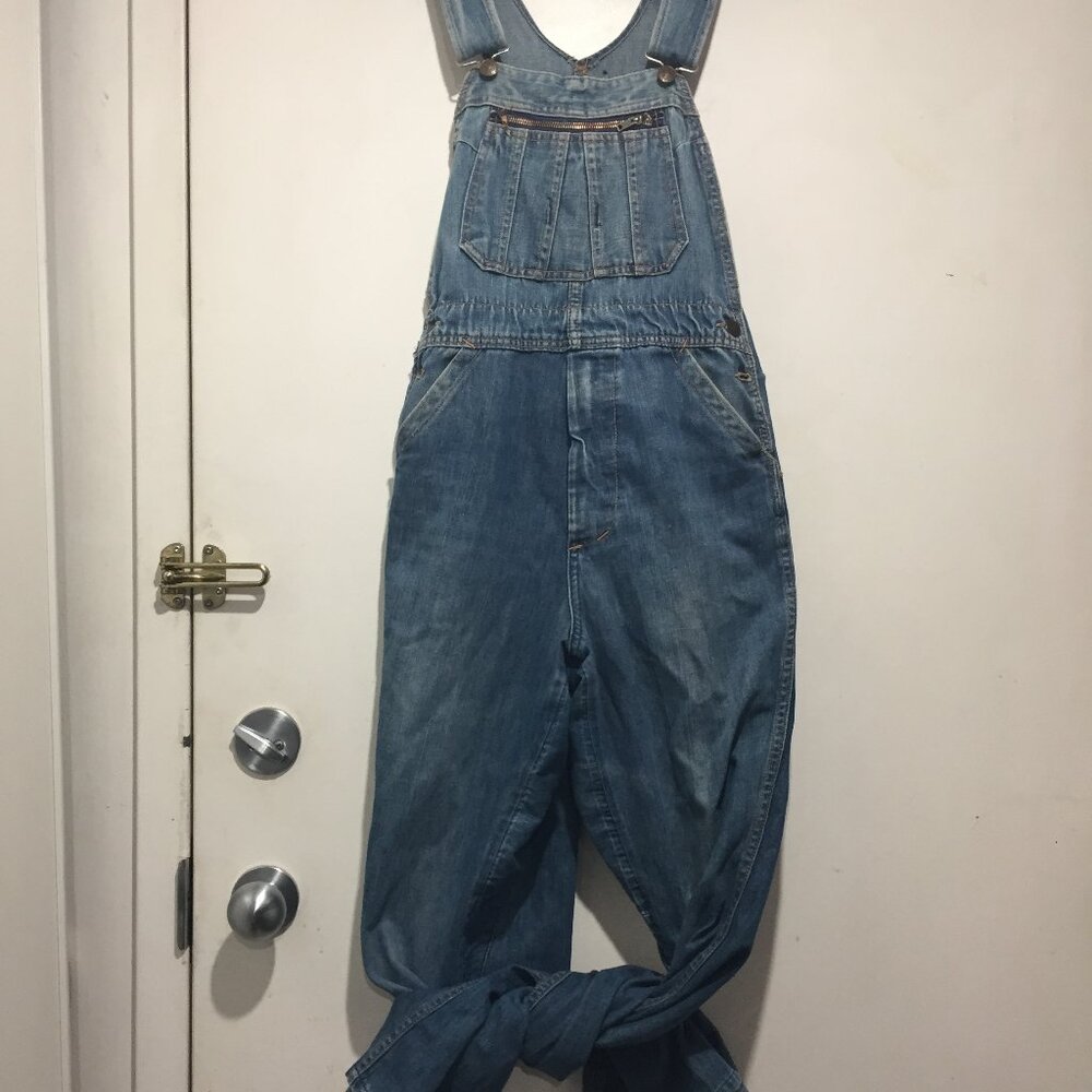 VINTAGE LIBERTY WIDE LEG DENIM JUMPSUITS SIZE S/M